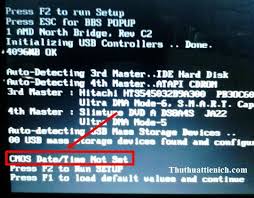SỬA LỖI BẤM F1 KHI MÁY TÍNH KHỞI ĐỘNG CỦA CÁC DÒNG LAPTOP DELL - HP - SONY - ASUS - LENOVO